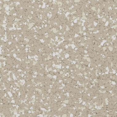 Piso epóxi flocado bege com alta resistência para indústria